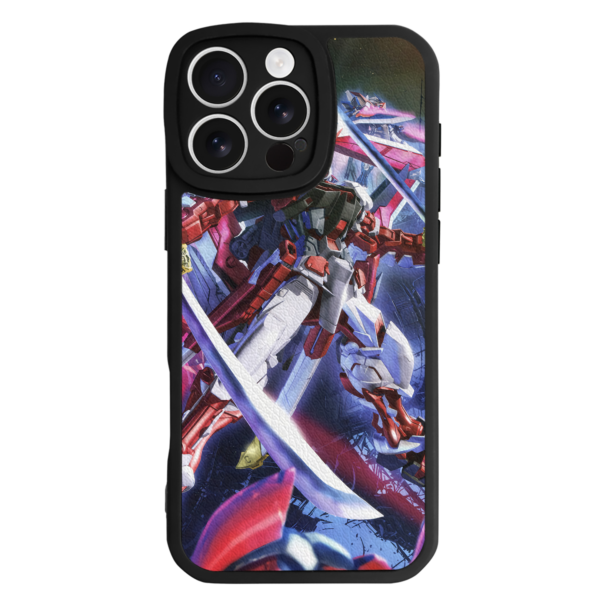 （画像用） 機動戦士ガンダム Mobile Suit Gundam 【iPhone 16シリーズ対応】シリコンスマホケース（レザー調） 材質：シリコン